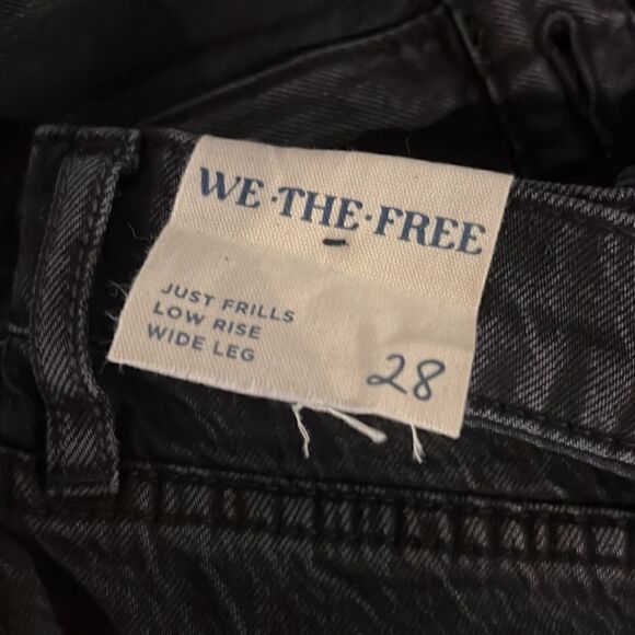 WE THE FREE JUST FRILLS LOW RISE WIDE LEG JEANS NWT - Picture 14 of 17